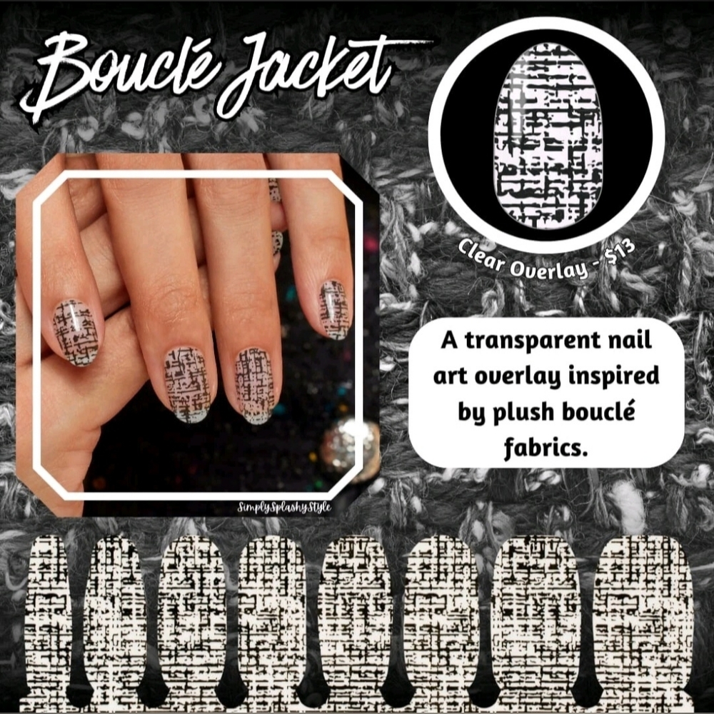 Color Street Bouclé Jacket Overlay Nail Polish Strips - B3G1 (See Details Below)